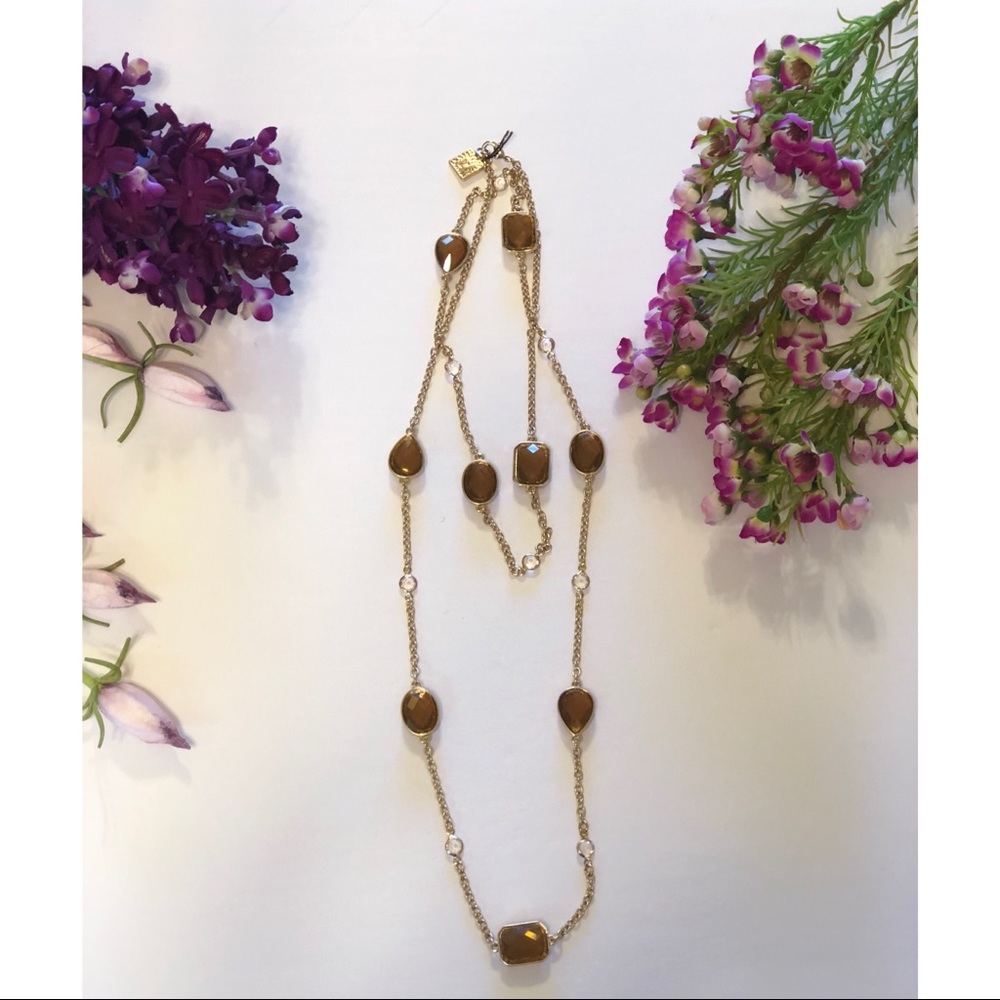 EUC. Anne Klein Brown beaded Necklace
